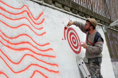 Detailaufnahme von Gregorio Alvarez in Aktion