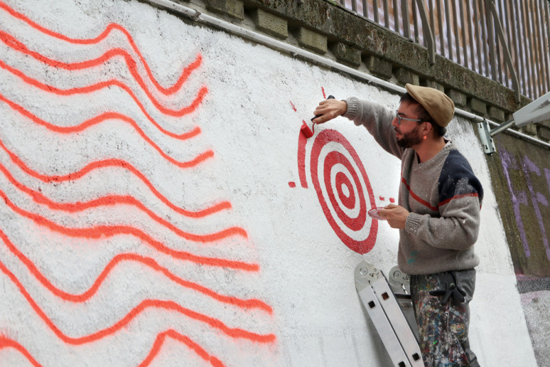 Detailaufnahme von Gregorio Alvarez in Aktion