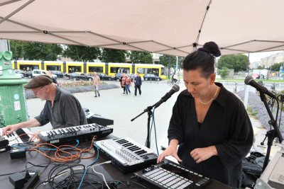 Die Berliner Combo getHIGHfiona (Biljana Pais und Guido Hieronymus)